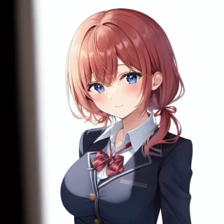 belle fille, uniforme scolaire